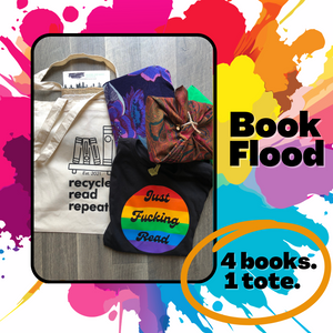Book Flood: 4 Book Sampler + 1 Tote Bag