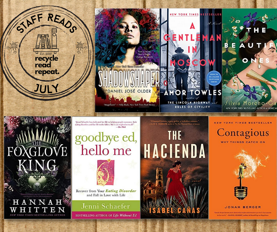 Redas Repeka July Staff Reads - Recycle Read Repeat