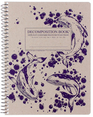 Humpback Whale Decomposition Spiral Notebook