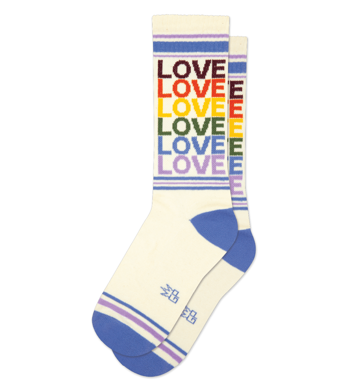 Love-Vintage Rainbow Gym Socks