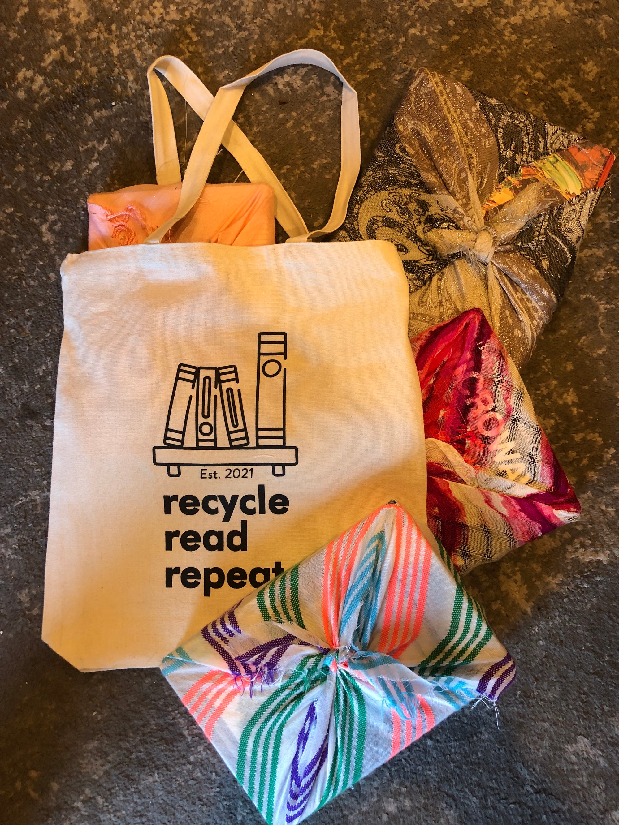 Book Flood: 4 Book Sampler + 1 Tote Bag