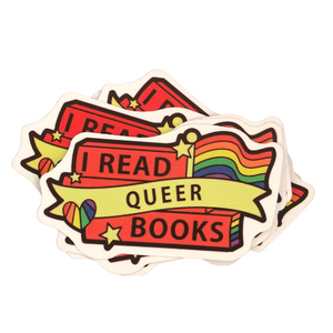 I Read Queer Books Sticker