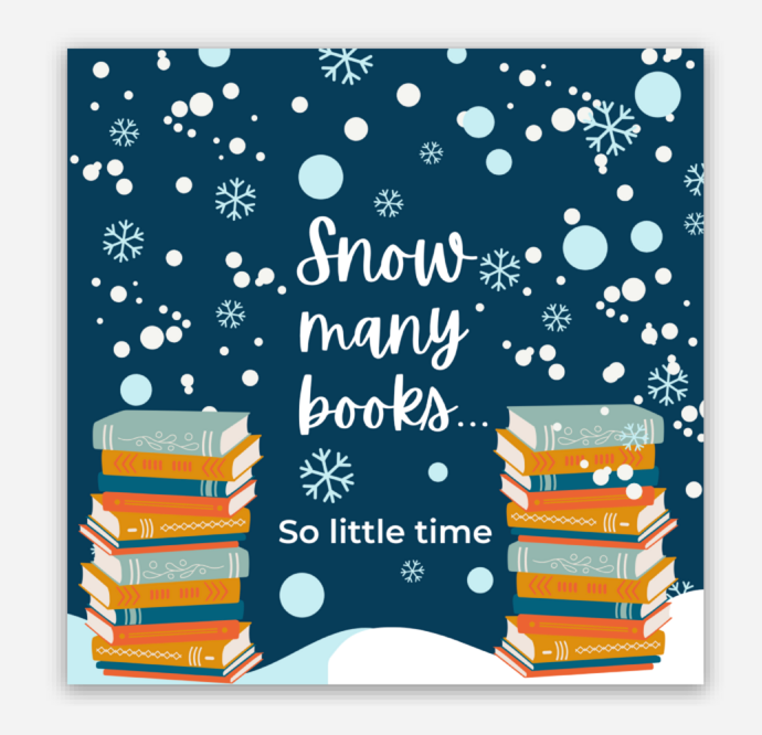 Snow Many Books Sticker