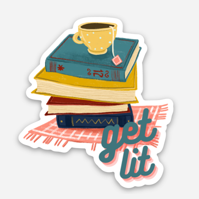 Get Lit Books Decal